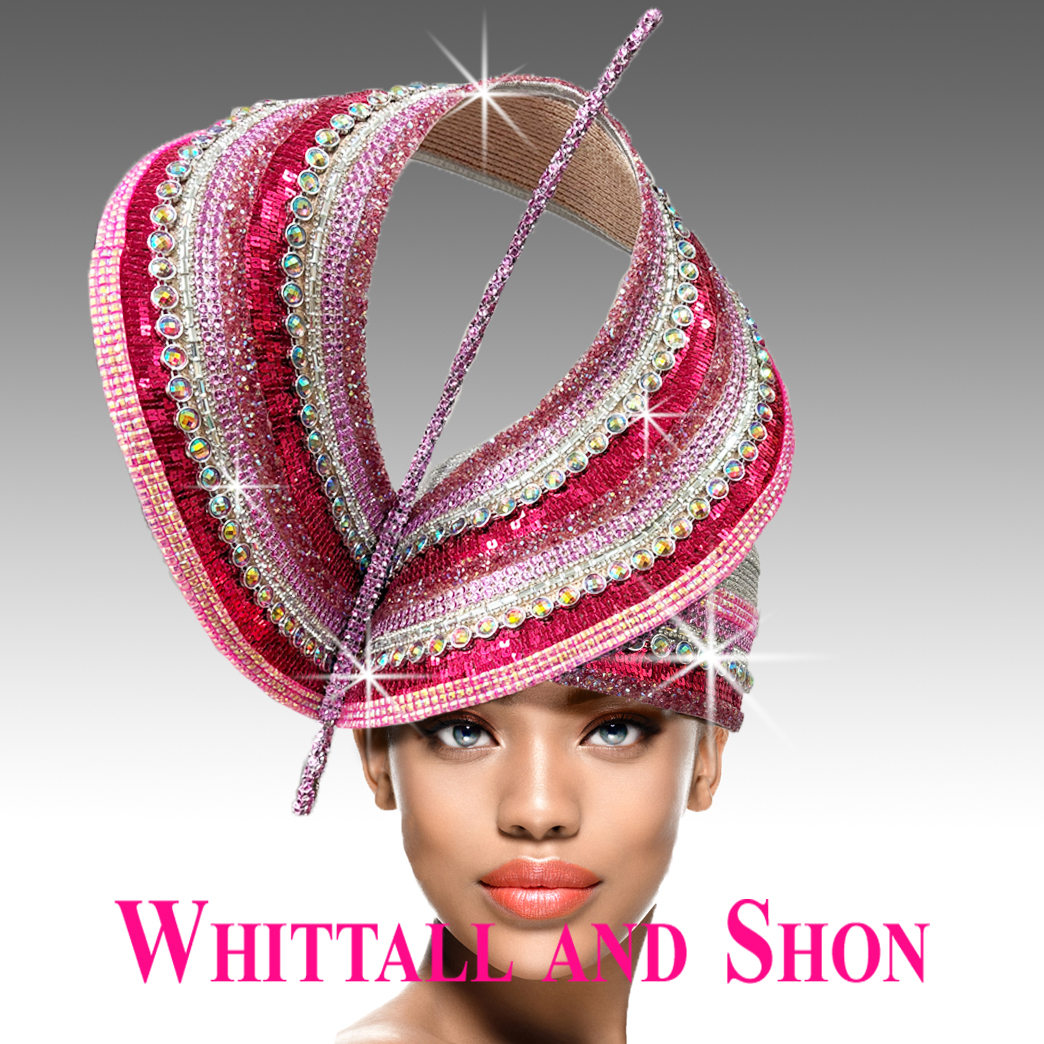 WHITTALL & SHON LUXURY HAT PINK s-l400.jpg main image 2